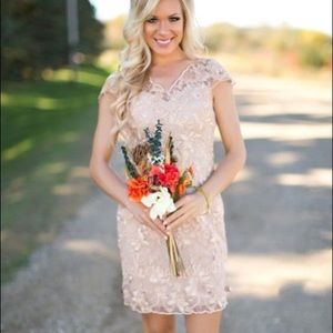 Beautiful Cream bridesmaids dress. Worn once.